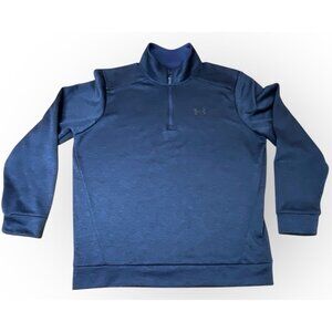 Under Armour Pullover Mens XL Gray HeatGear Quarter Zip Loose Fit Athletic Mens